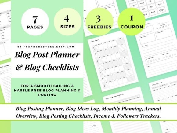Download Blog Planner Templates Editable, Blogger - Planner template Collection